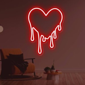 Dripping Heart Neon