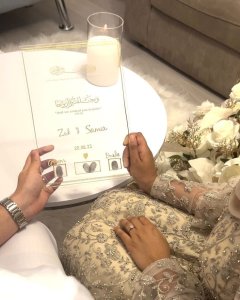 Nikkah, Wedding Fingerprint Contract Frame
