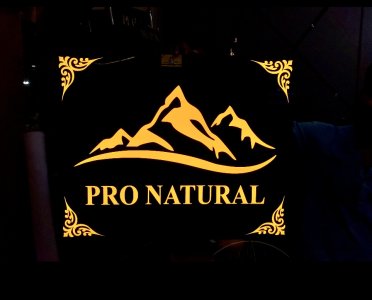 3D Sign Rectangle Display