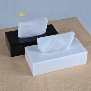 Metallic Acrylic Tissue Box | Lucky Arts