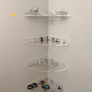 Acrylic Wall Corner Floating Shelf | Lucky Arts