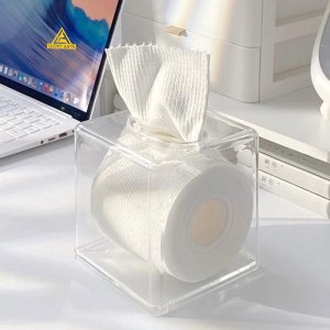 Acrylic Tissue Roll Box | Lucky Arts
