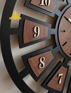 Modern Wooden Wall Clock | Lucky Arts